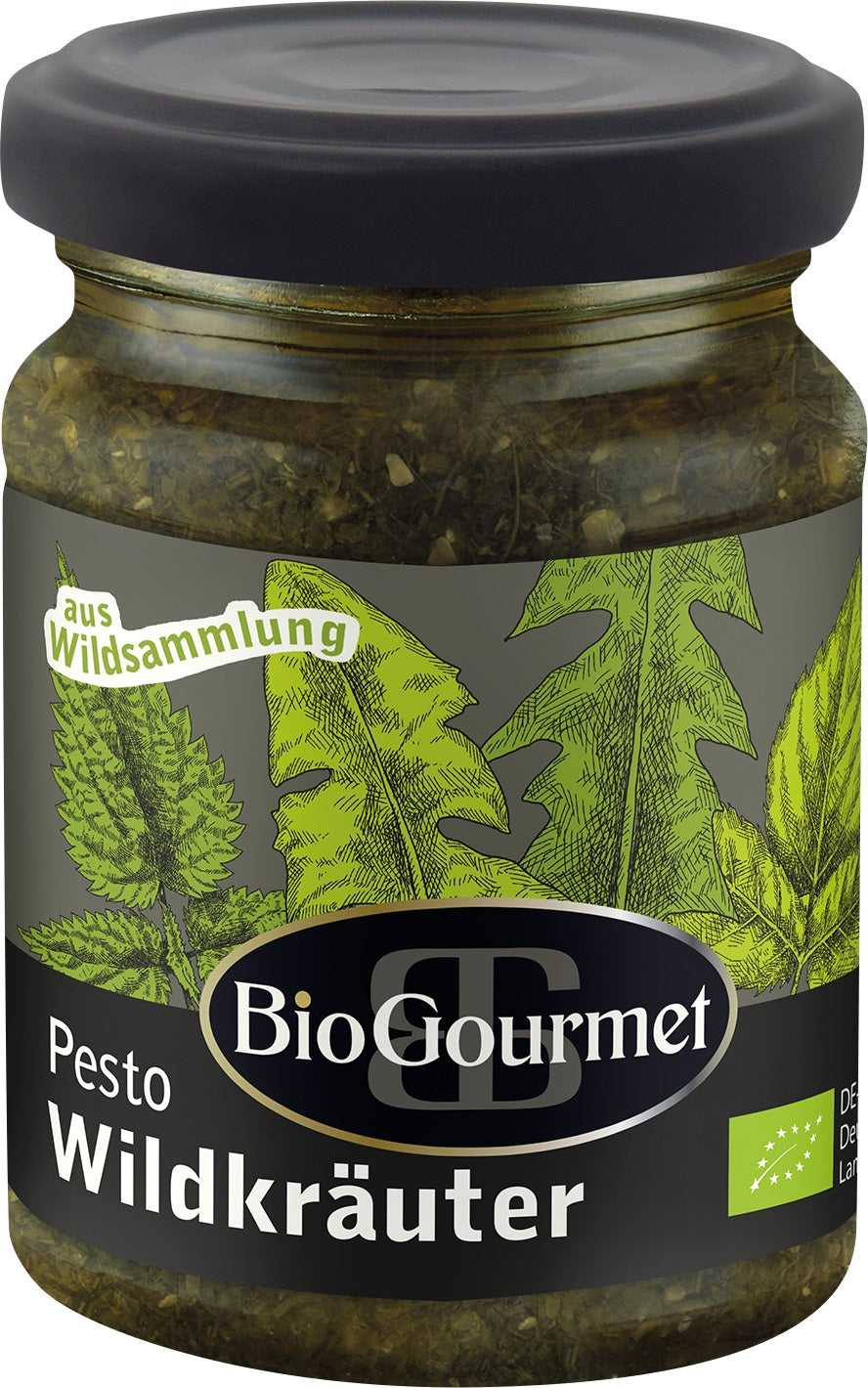 Bio Pesto Wildkräuter, mit Kräutern aus deutscher Wildsammlung, 6 Gläser a 120g-SOUNDFOOD-1-SOUNDFOOD