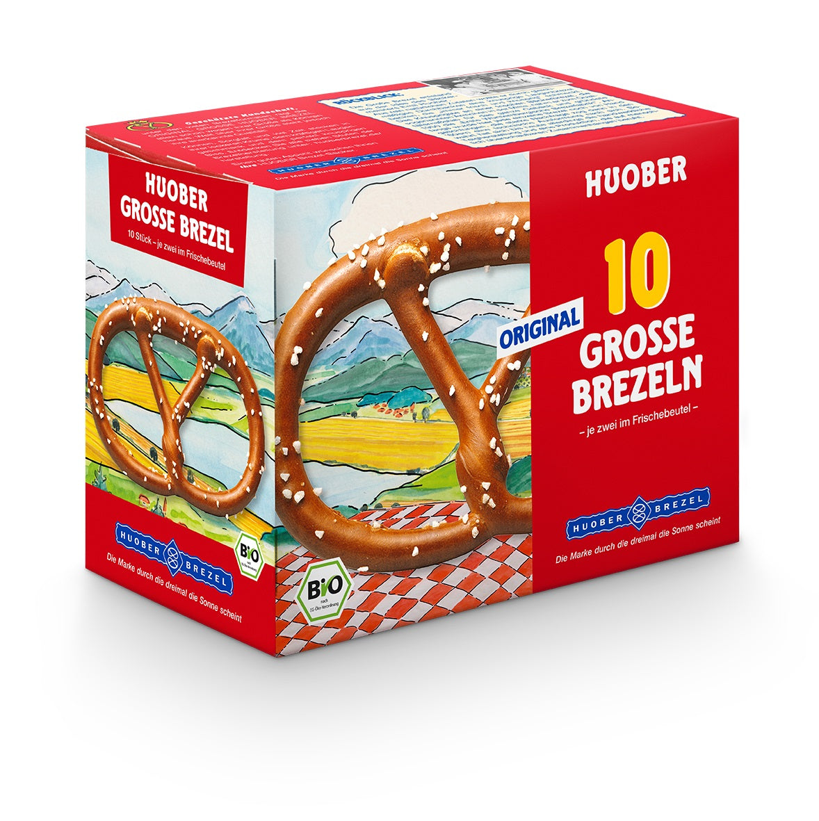 Huober Original Große Brezel, Bio, 10 Packungen 200g à 5 x 2er Brezel-SOUNDFOOD-1-SOUNDFOOD