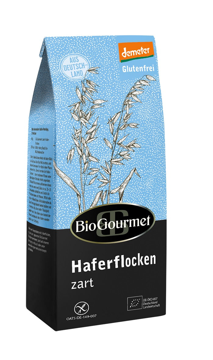 Bio Haferflocken zart, glutenfrei, demeter, 4 Packungen à 250g-SOUNDFOOD-1-SOUNDFOOD