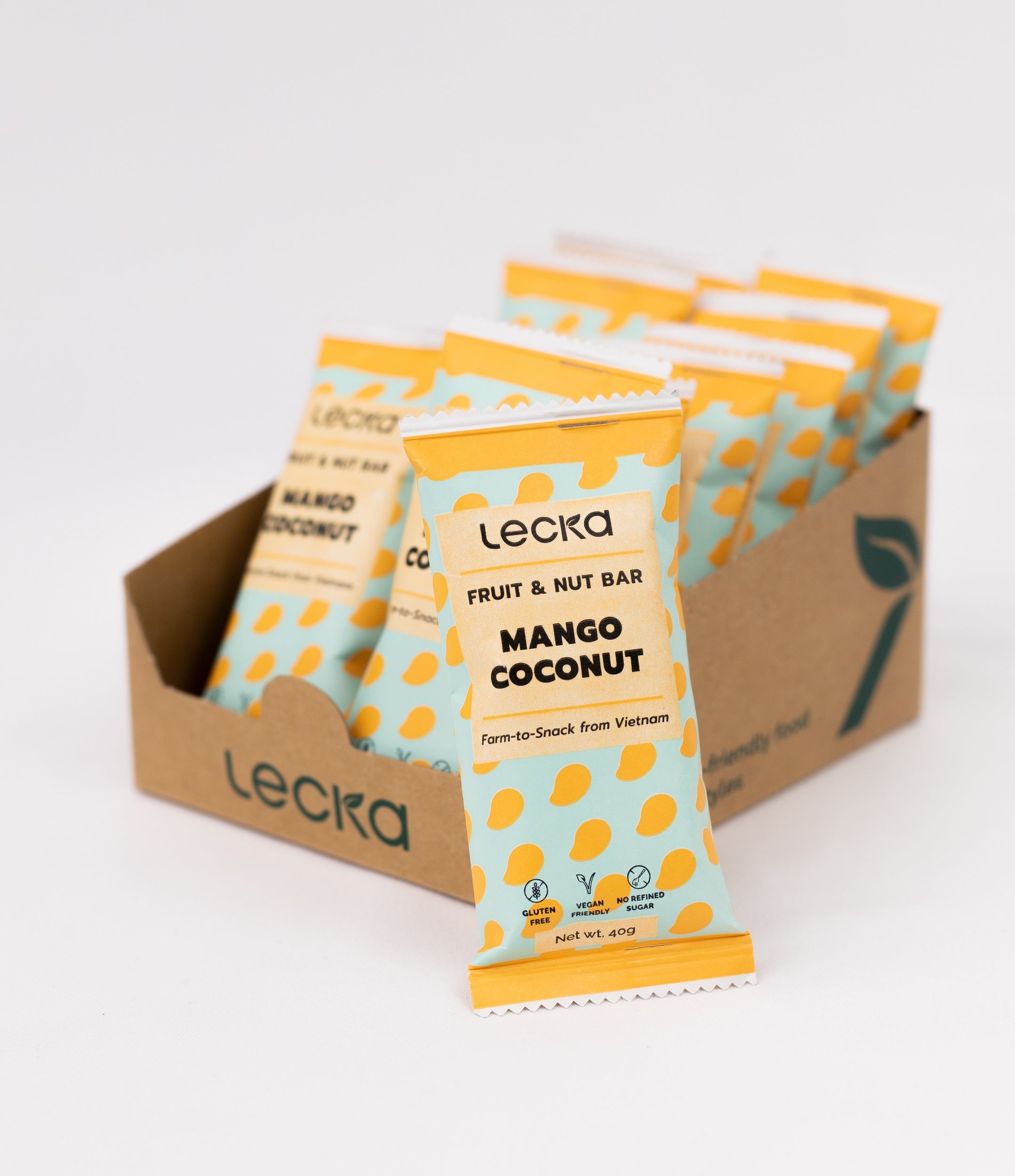 Lecka Fruit & Nut Bar Mango Coconut, 12 Riegel-SOUNDFOOD-2-SOUNDFOOD