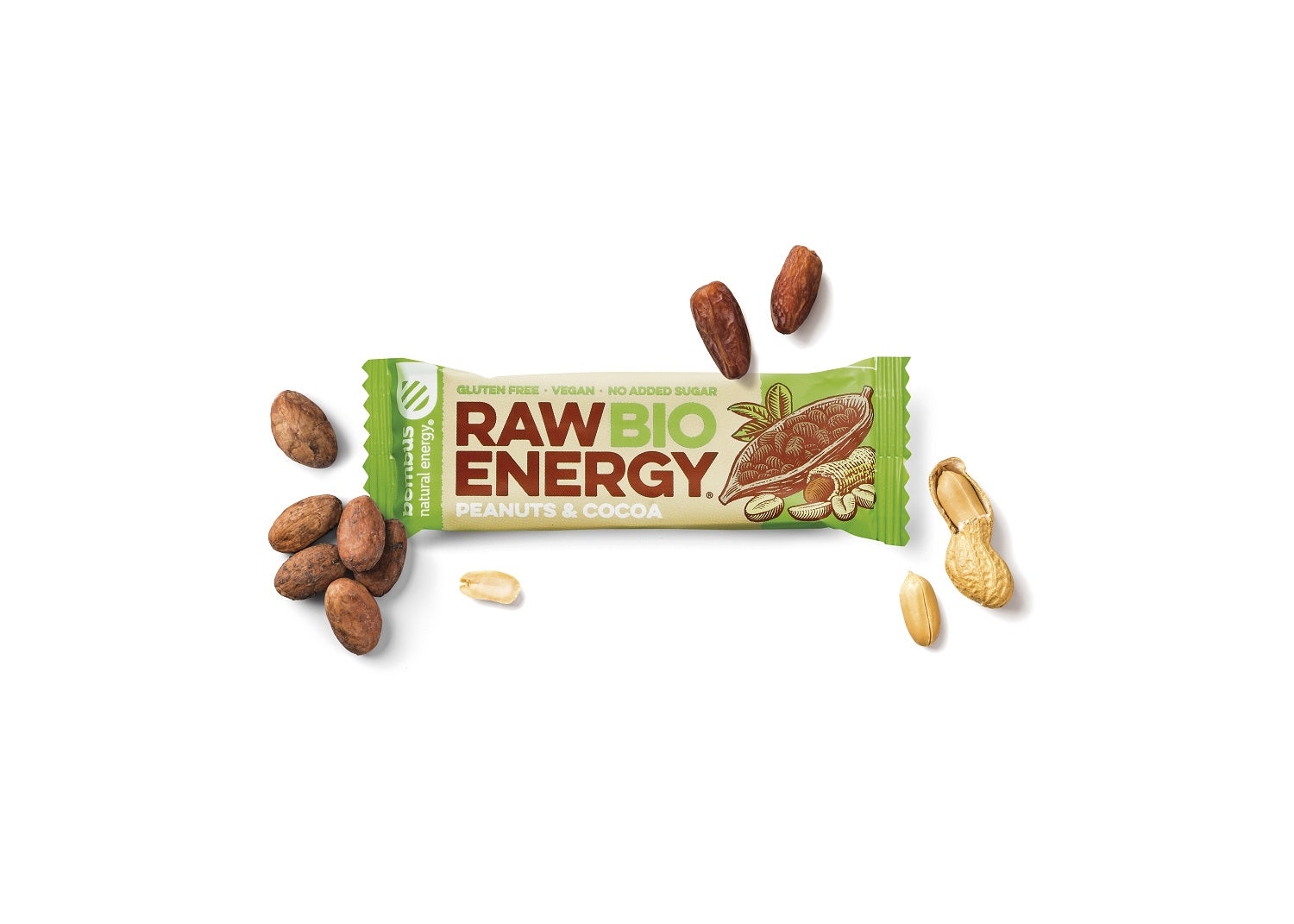 Raw Bio Energy Peanuts & Cocoa, 20 Riegel-SOUNDFOOD-2-SOUNDFOOD