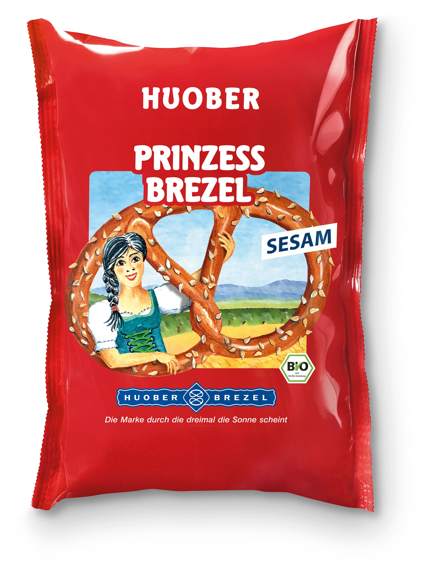 HUOBER Bio Prinzess Brezel Sesam, 12 Packungen à 125g-SOUNDFOOD-1-SOUNDFOOD