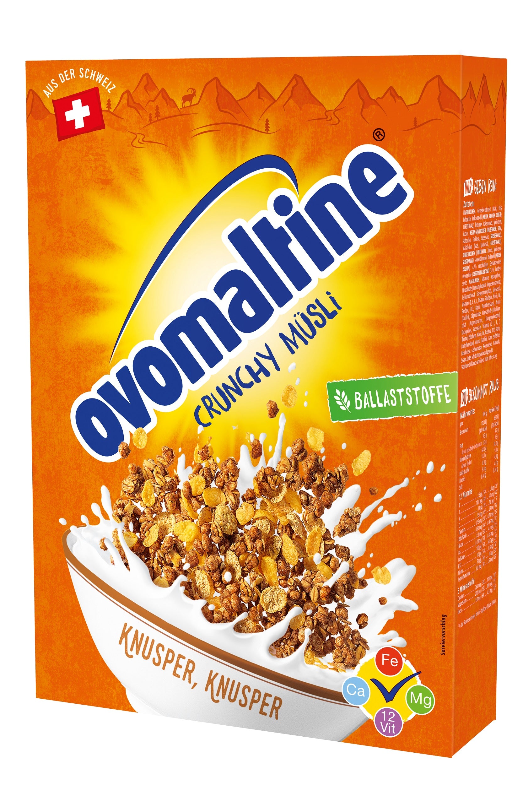 Ovomaltine Crisp Müsli, 6 x 450 g Packung-SOUNDFOOD-1-SOUNDFOOD